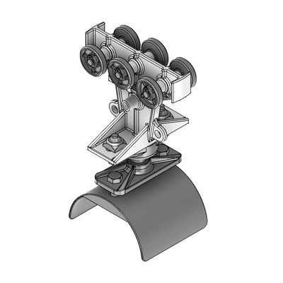 55-120-0 MODULAR SOLUTIONS DOOR PART TROLLY FOR CABLES